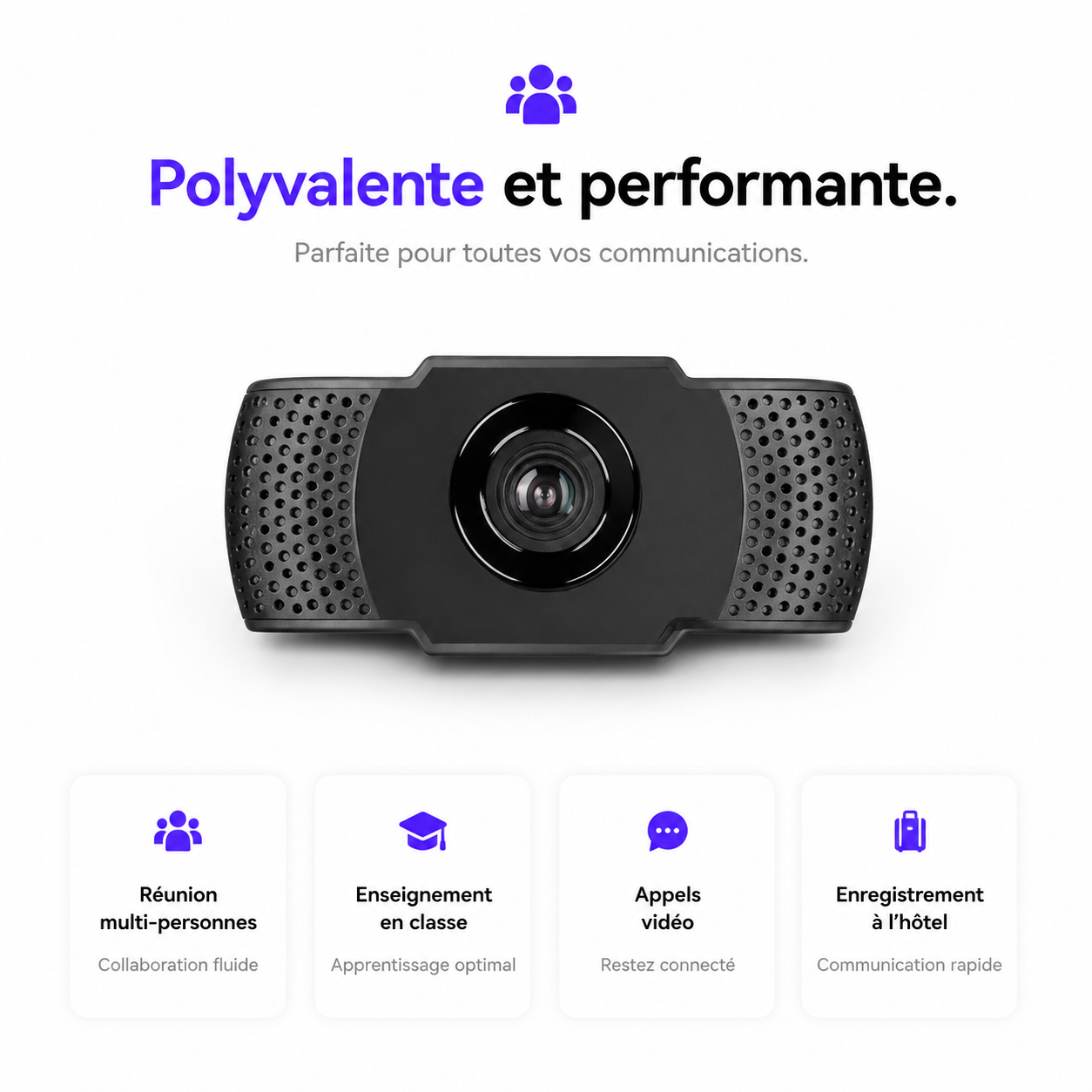FrameLight 1080 Webcam USB avec Micro Intégré