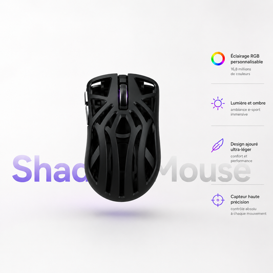ShadowMouse RGB  Souris Sans-Fil 12000 DPI