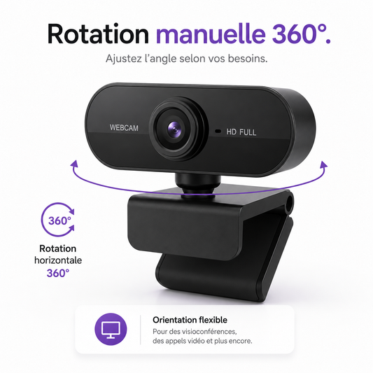 PulseCam 4K Webcam HD avec micro intégré