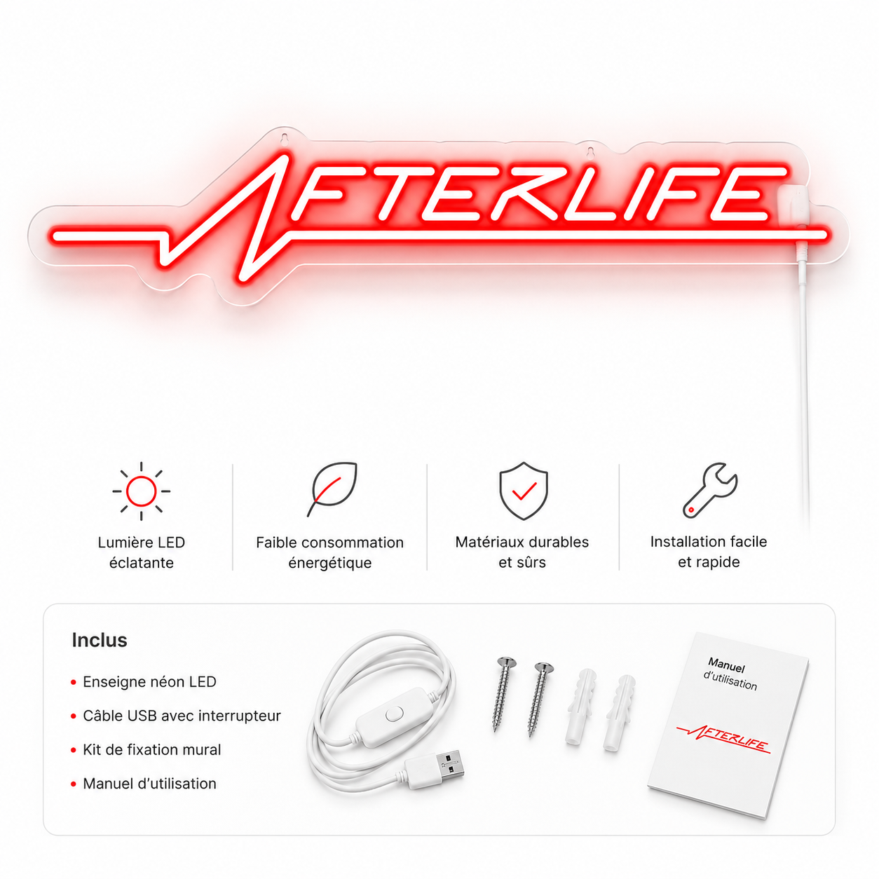 AfterLife Neon™ Néon CyberPunk Ambiance Gaming