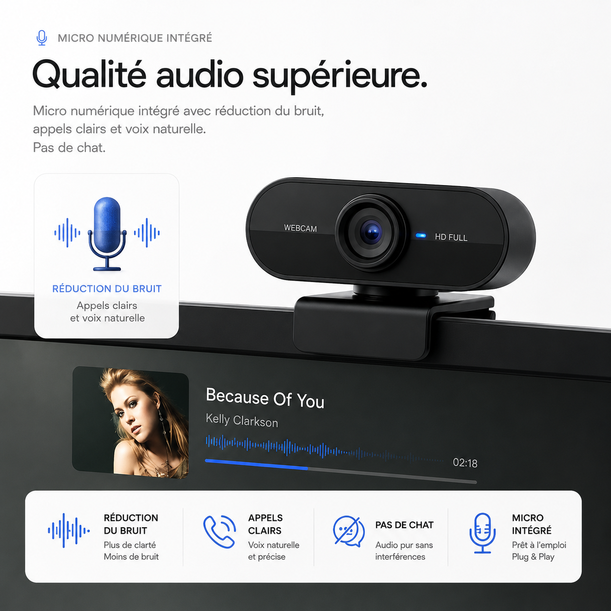 Nebula Vision X Webcam avec Micro