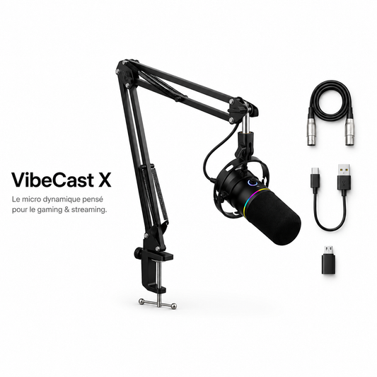 VibeCast X Micro dynamique RGB Gaming