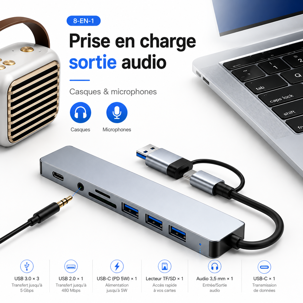 ZeDock Pro Hub USB-C Haute Performance