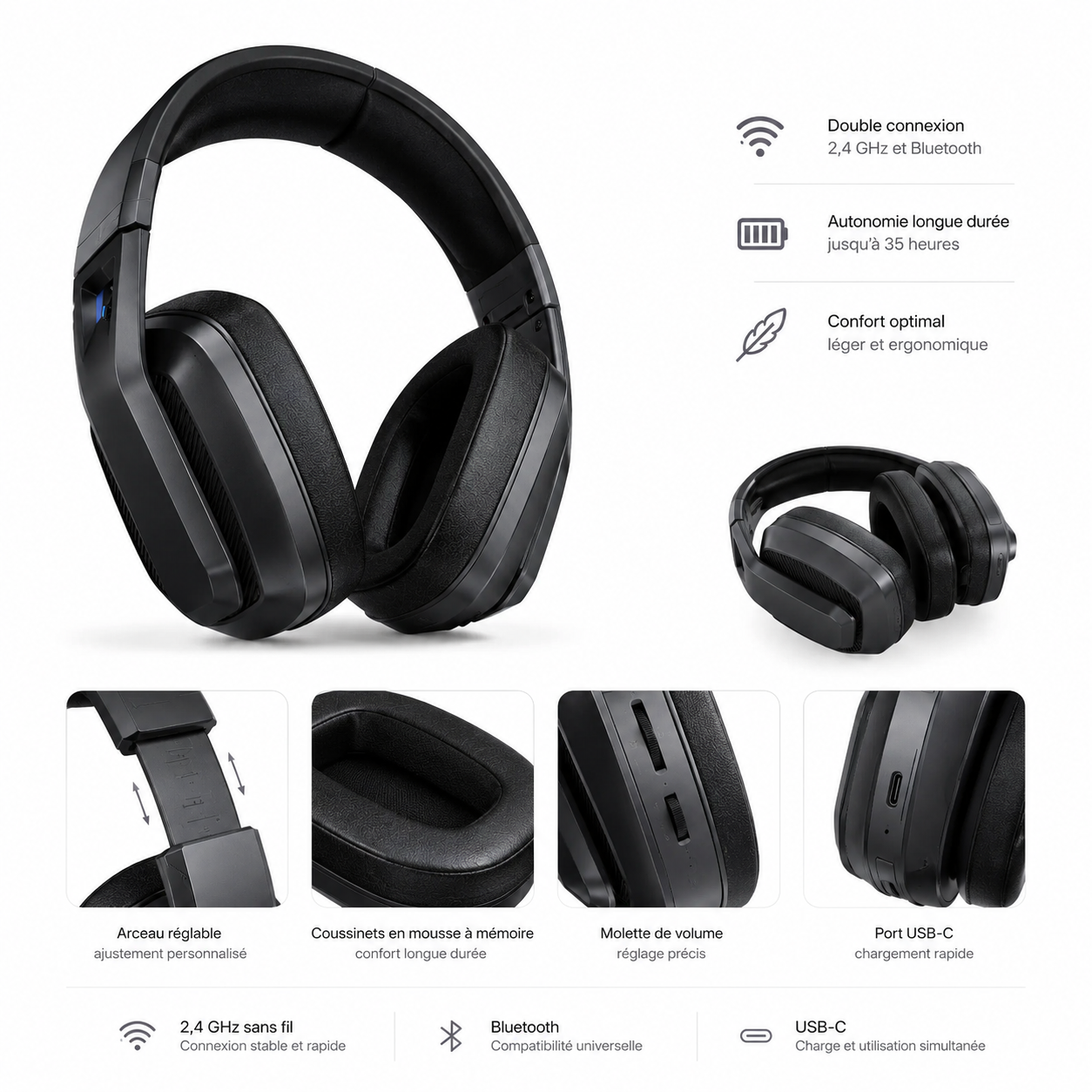 InfinitySound X Casque Gaming PC & Console