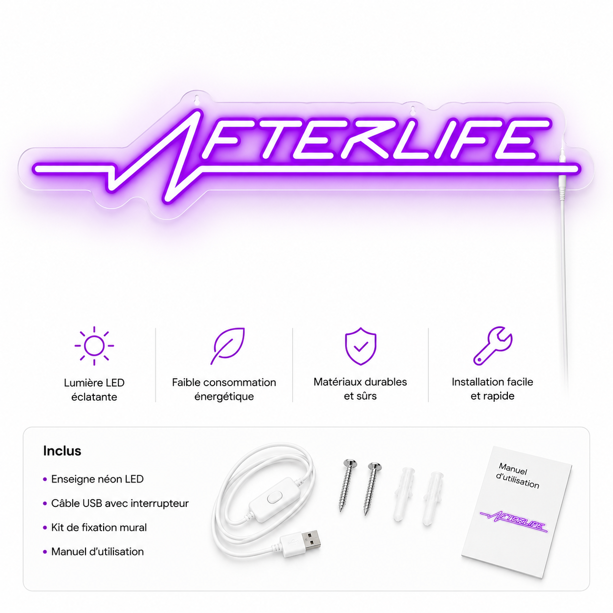 AfterLife Neon™ Néon CyberPunk Ambiance Gaming