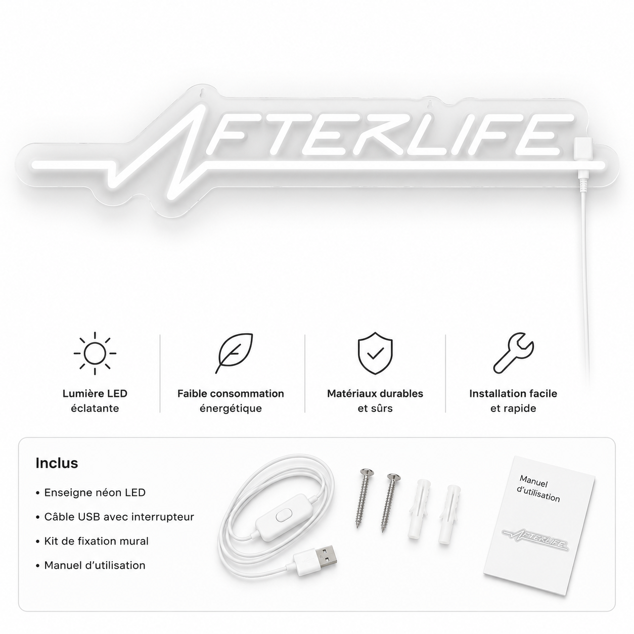 AfterLife Neon™ Néon CyberPunk Ambiance Gaming