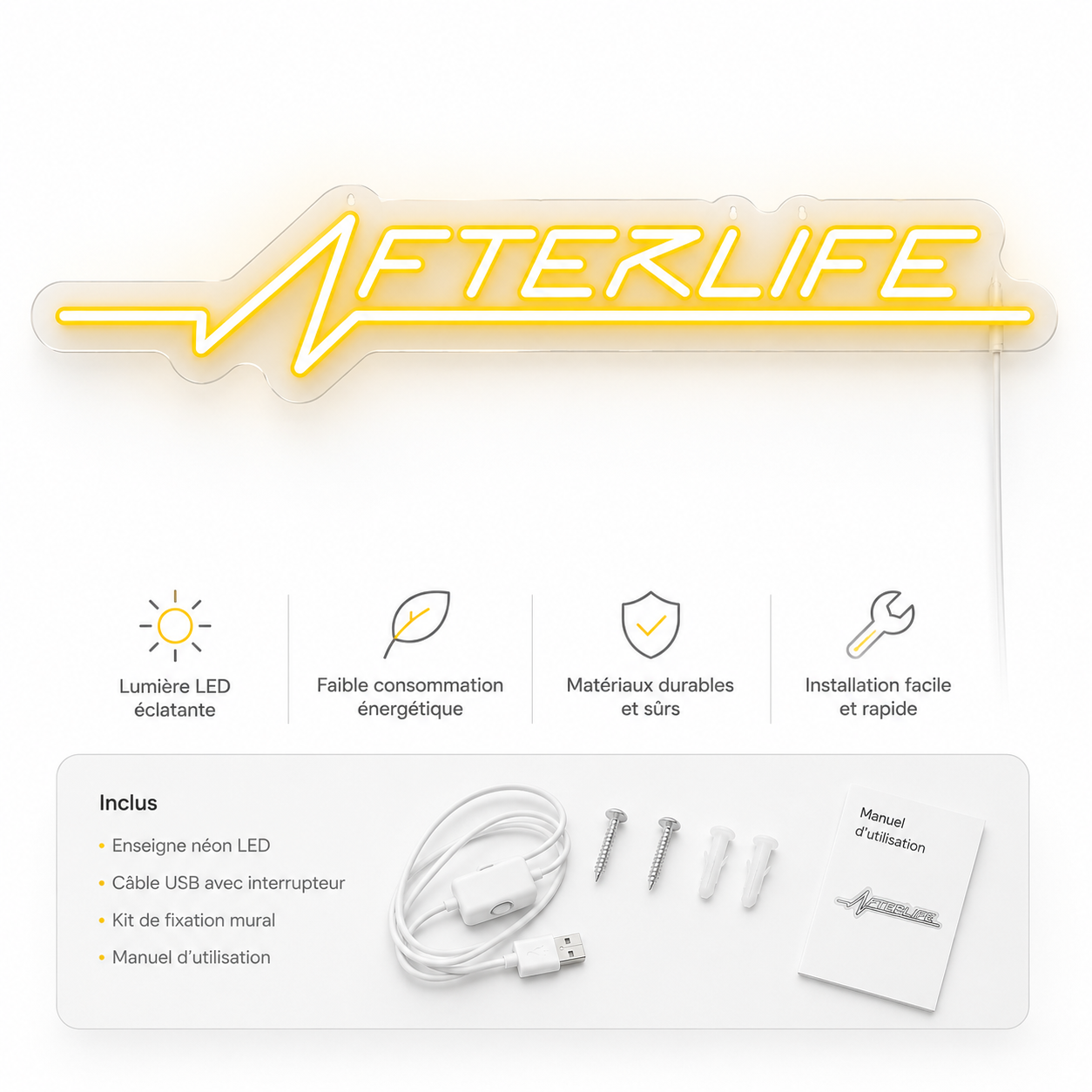 AfterLife Neon™ Néon CyberPunk Ambiance Gaming
