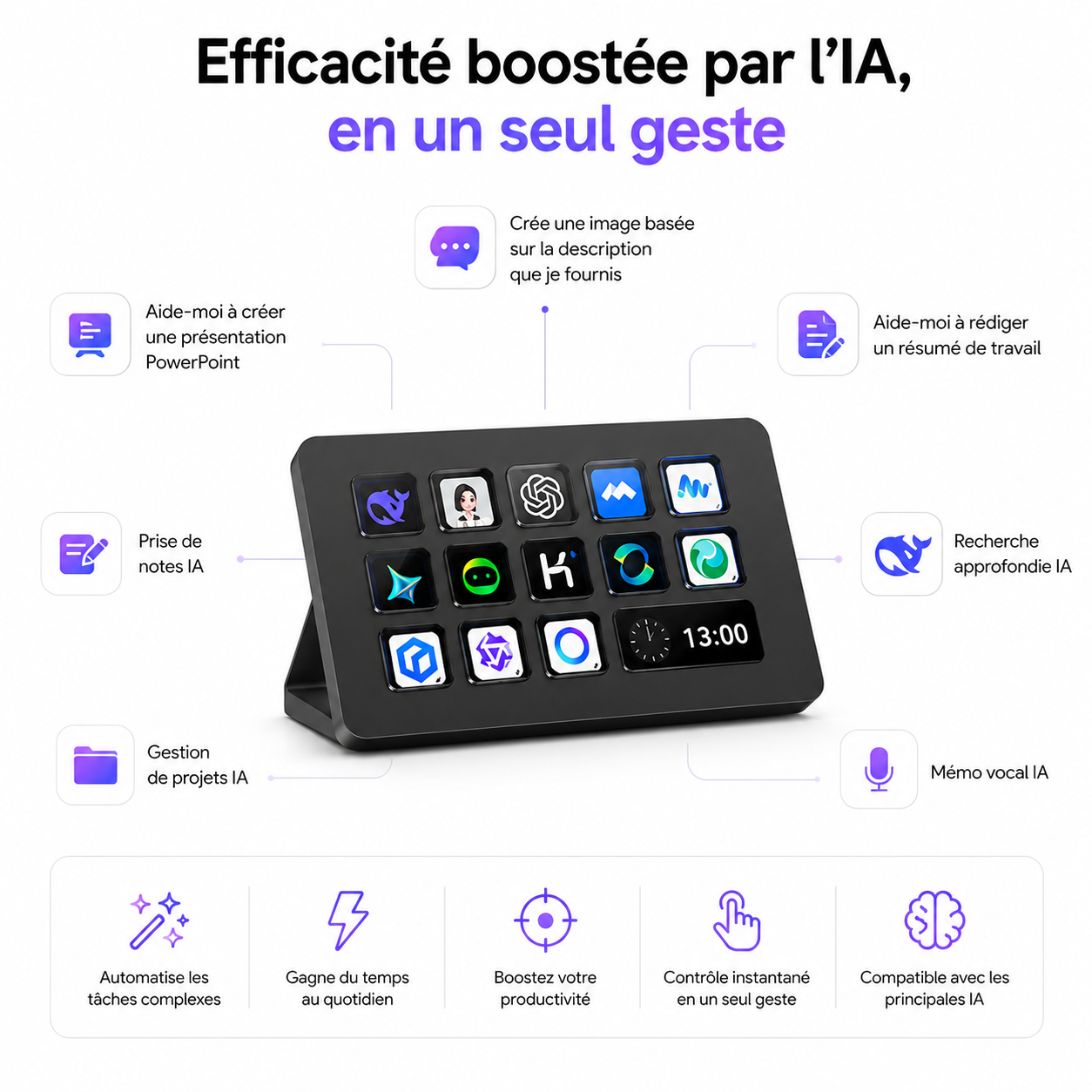 StreamPad 13 Contrôle streaming & OBS